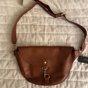 Banana Republic Leather Crossbody Belt Bag NWT